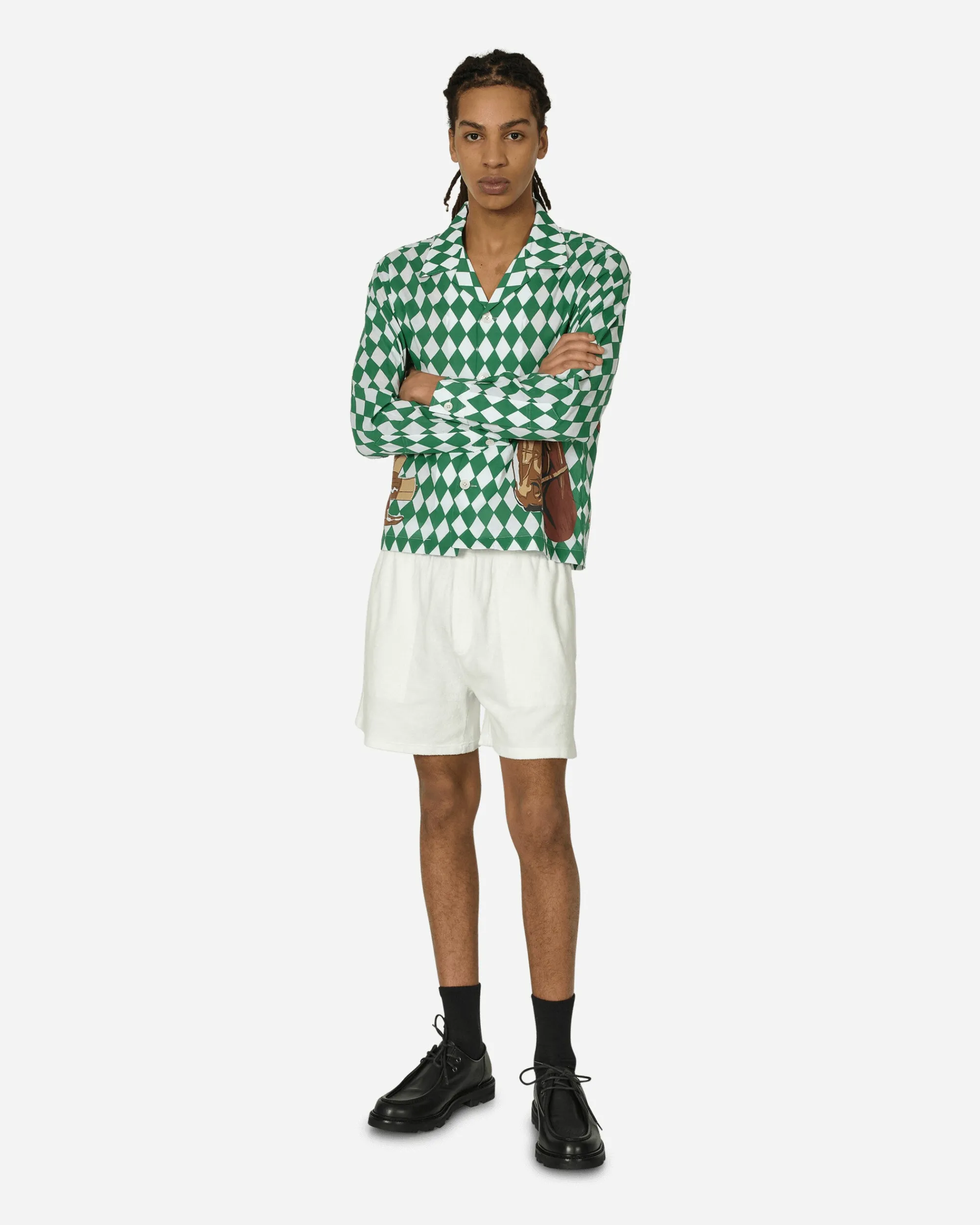 Bode Shorts^Boston Terry Sweatshorts Cream