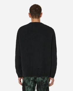 Song for the Mute Knitwear^Boucle Oversized Sweater Black