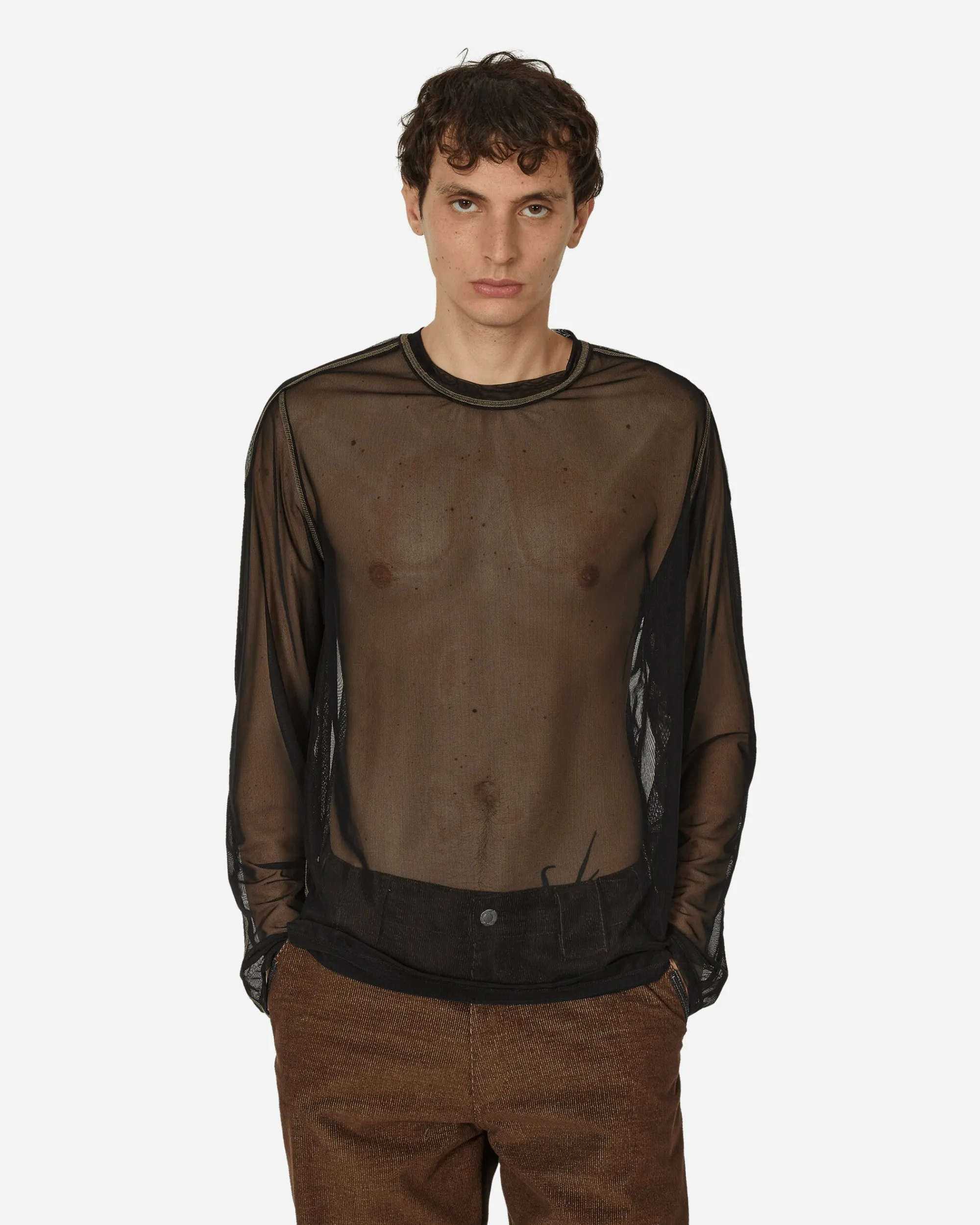 AFFXWRKS T-Shirts^Boxed Mesh Pullover Black