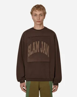 Slam Jam Sweatshirts^Boxy Crewneck Sweatshirt Brown