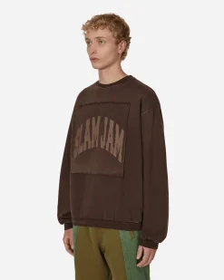 Slam Jam Sweatshirts^Boxy Crewneck Sweatshirt Brown