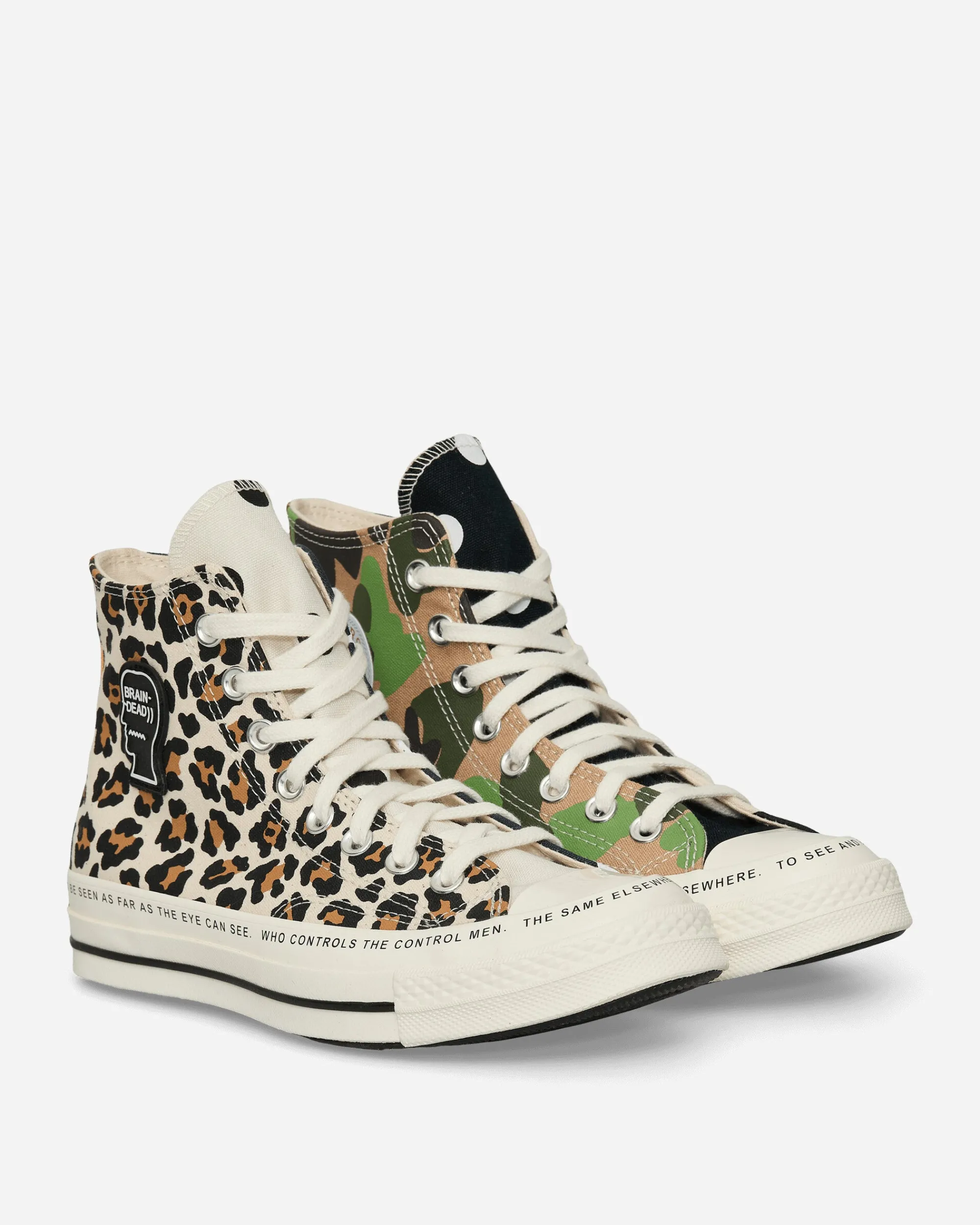 Converse Sneakers·High|Sneakers^Brain Dead Chuck 70 Sneakers Egret / Black / Multi