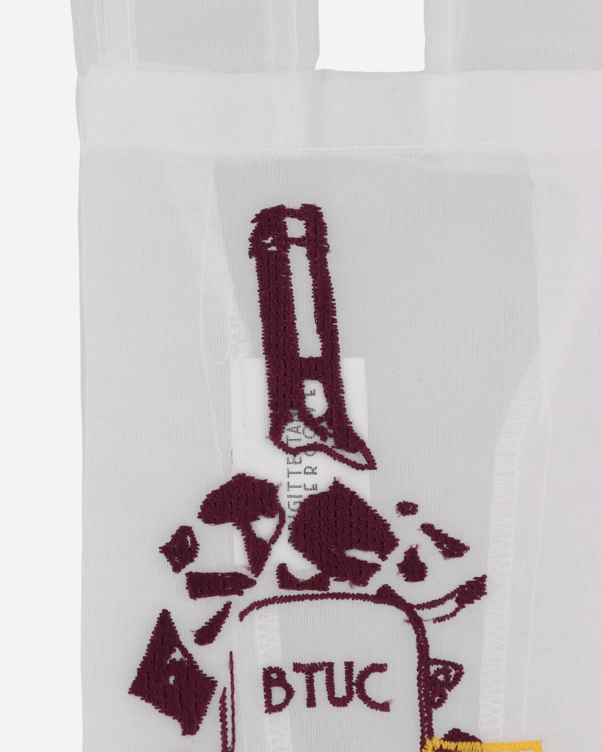 Undercover Bags·Tote|Bags·Tote^Brigitte Tanaka Nylon Organza Wine Bag White