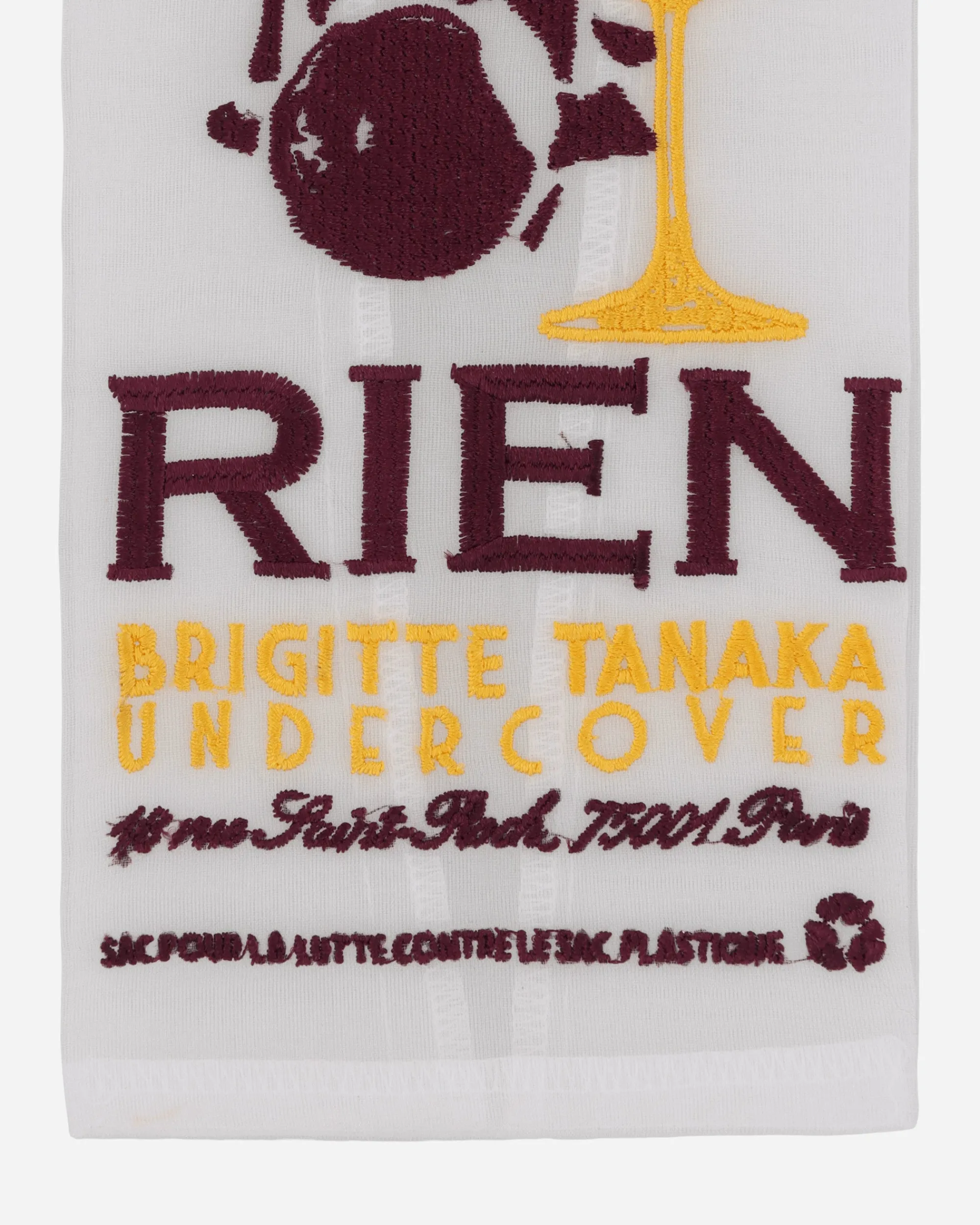 Undercover Bags·Tote|Bags·Tote^Brigitte Tanaka Nylon Organza Wine Bag White