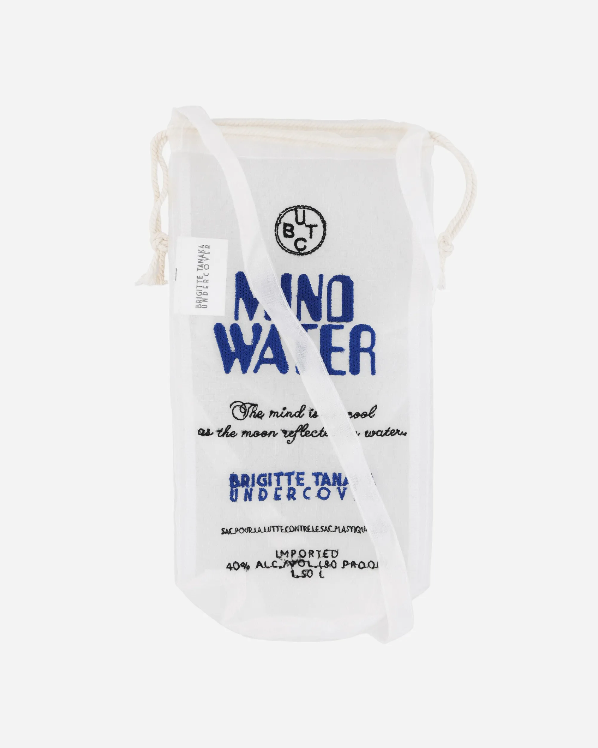 Undercover Bags·Tote|Bags·Tote^Brigitte Tanaka Nylon Organza Water Bottle Bag White