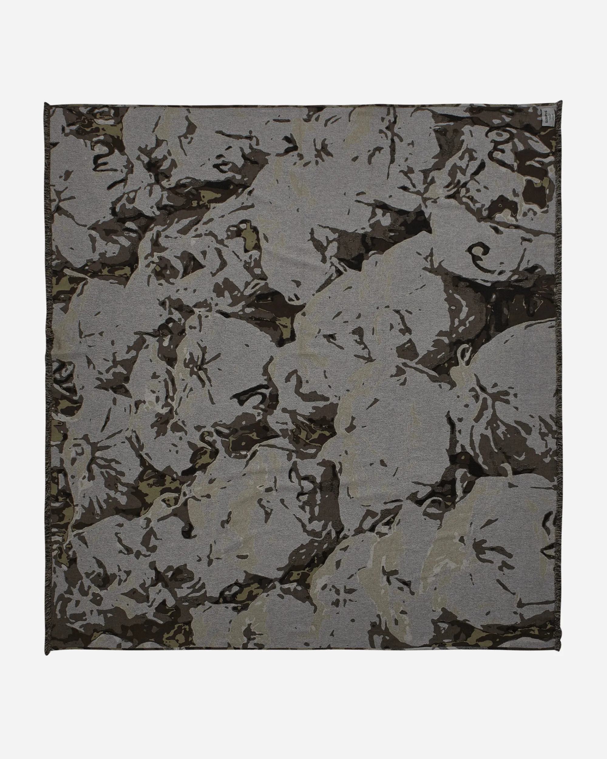 Serapis Textile^Brown Bags Jacquard Throw Multicolor