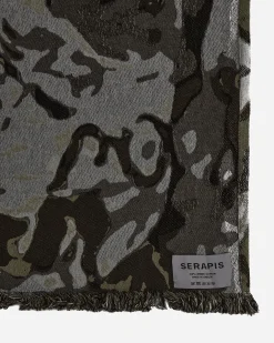 Serapis Textile^Brown Bags Jacquard Throw Multicolor