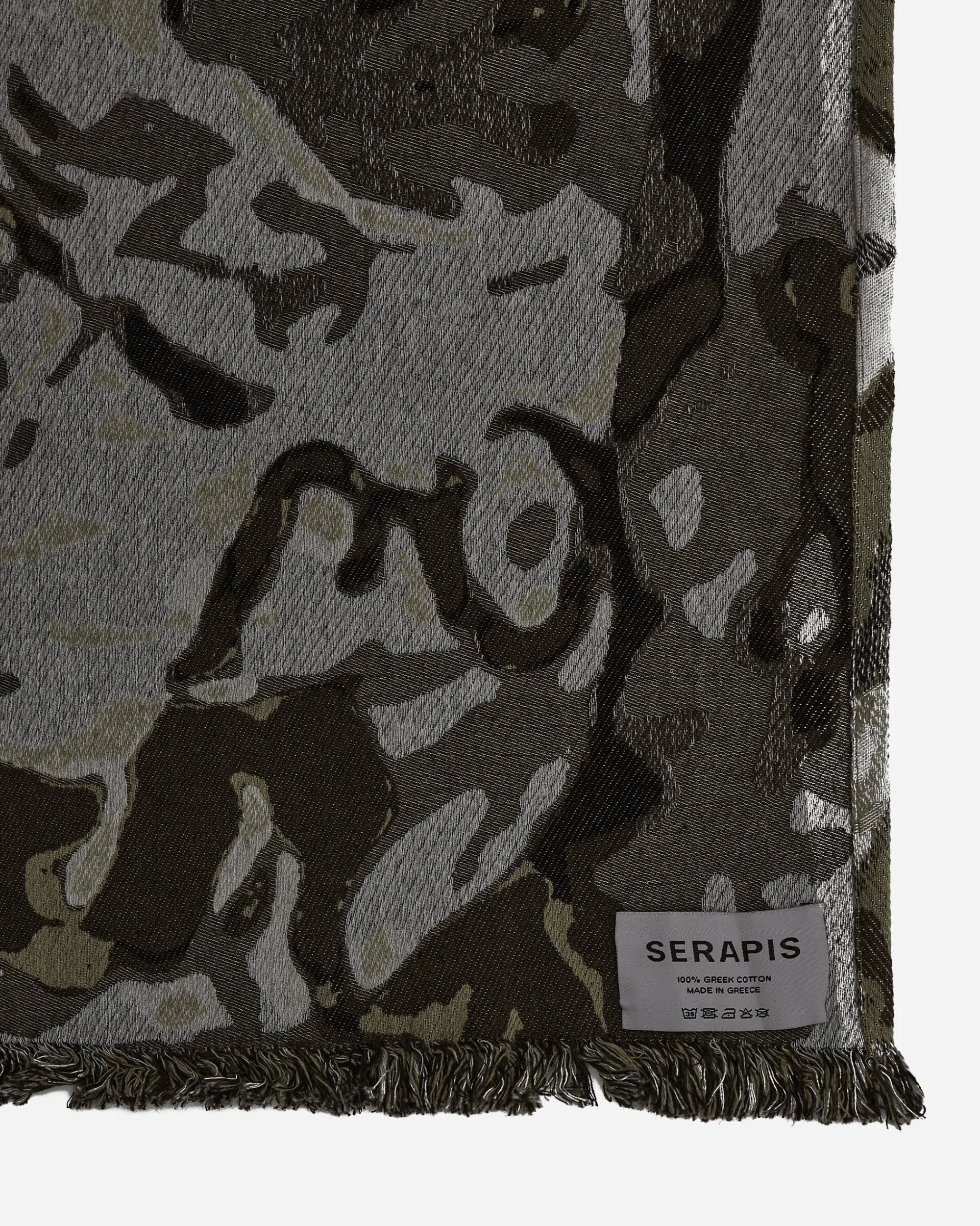 Serapis Textile^Brown Bags Jacquard Throw Multicolor