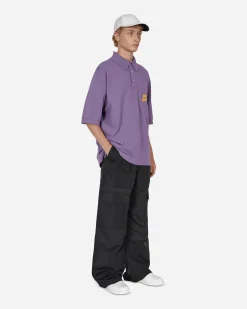 Acne Studios T-Shirts^Bubble Logo Polo T-Shirt Purple