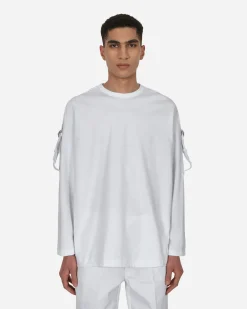 Comme Des Garçons Shirt T-Shirts^Buckle Longsleeve T-Shirt White