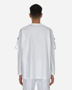 Comme Des Garçons Shirt T-Shirts^Buckle Longsleeve T-Shirt White