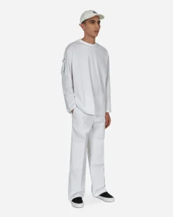 Comme Des Garçons Shirt T-Shirts^Buckle Longsleeve T-Shirt White