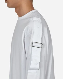 Comme Des Garçons Shirt T-Shirts^Buckle Longsleeve T-Shirt White
