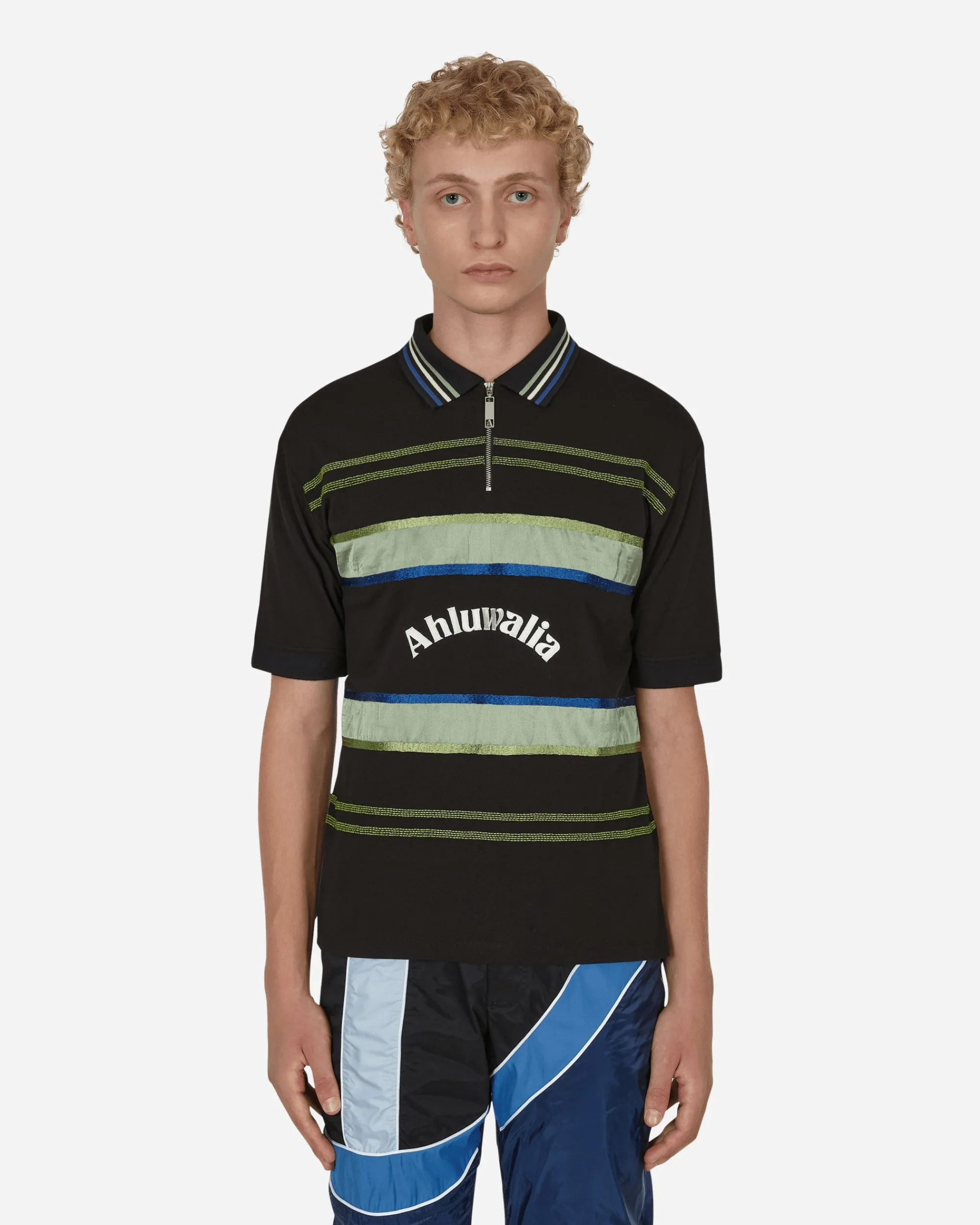 Ahluwalia T-Shirts^Buke Shortsleeve Polo Black