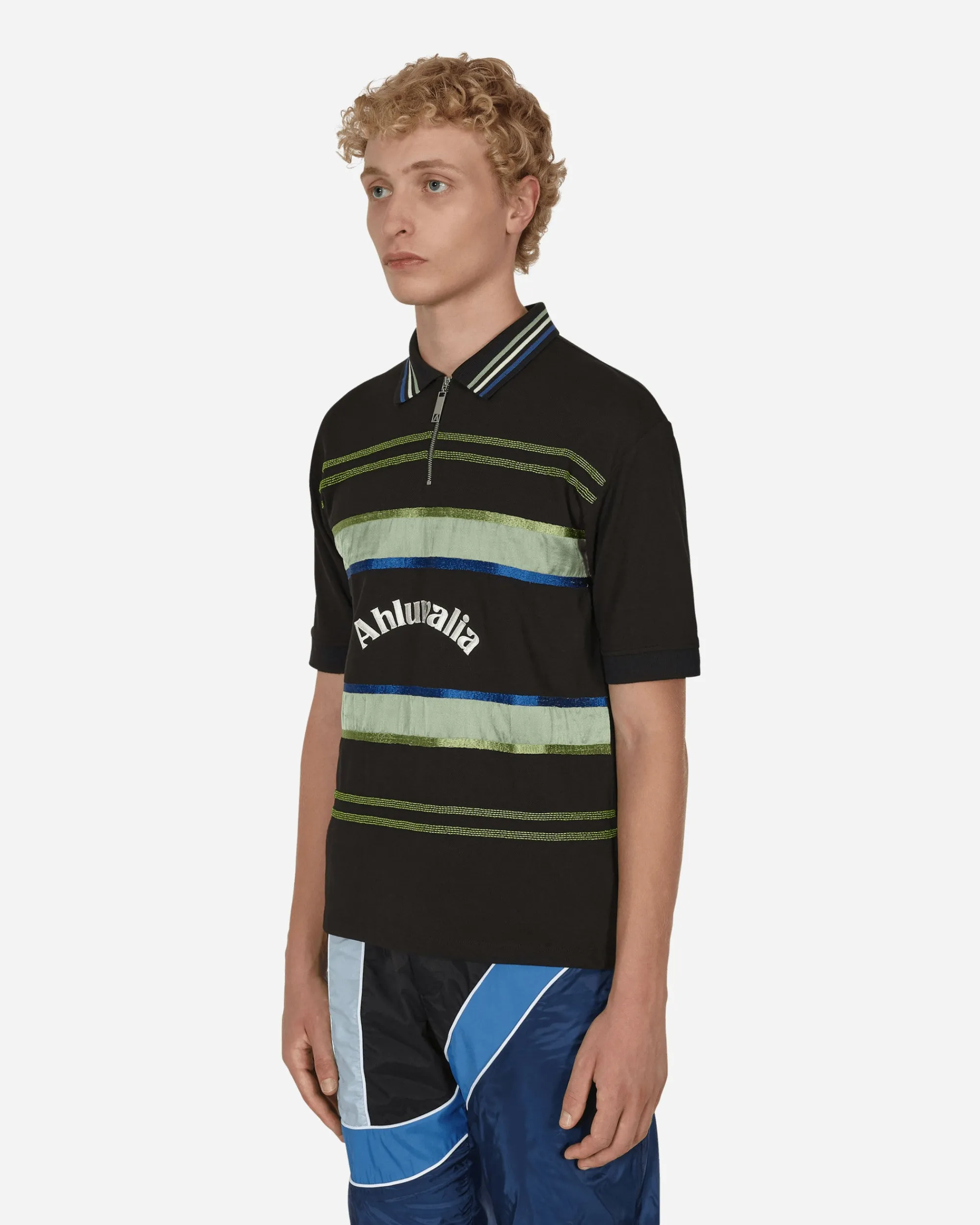 Ahluwalia T-Shirts^Buke Shortsleeve Polo Black