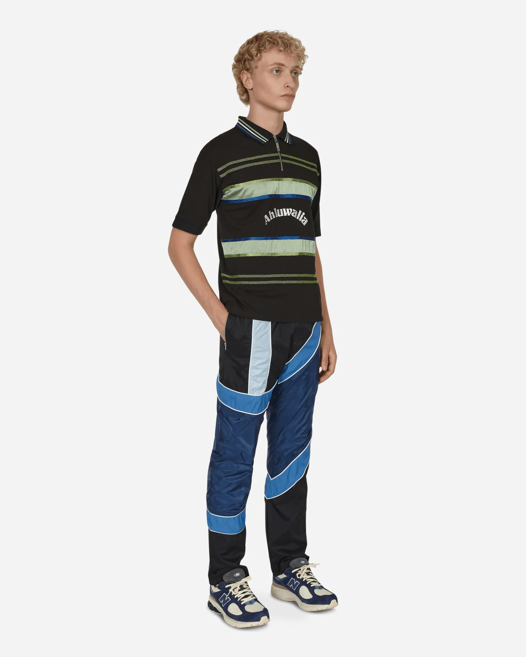 Ahluwalia T-Shirts^Buke Shortsleeve Polo Black