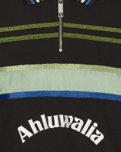 Ahluwalia T-Shirts^Buke Shortsleeve Polo Black