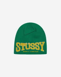Stüssy Hats|Hats^Burly Threads Skullcap Green