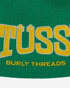 Stüssy Hats|Hats^Burly Threads Skullcap Green
