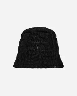 Stüssy Hats|Hats^Cable Knit Bucket Hat Black