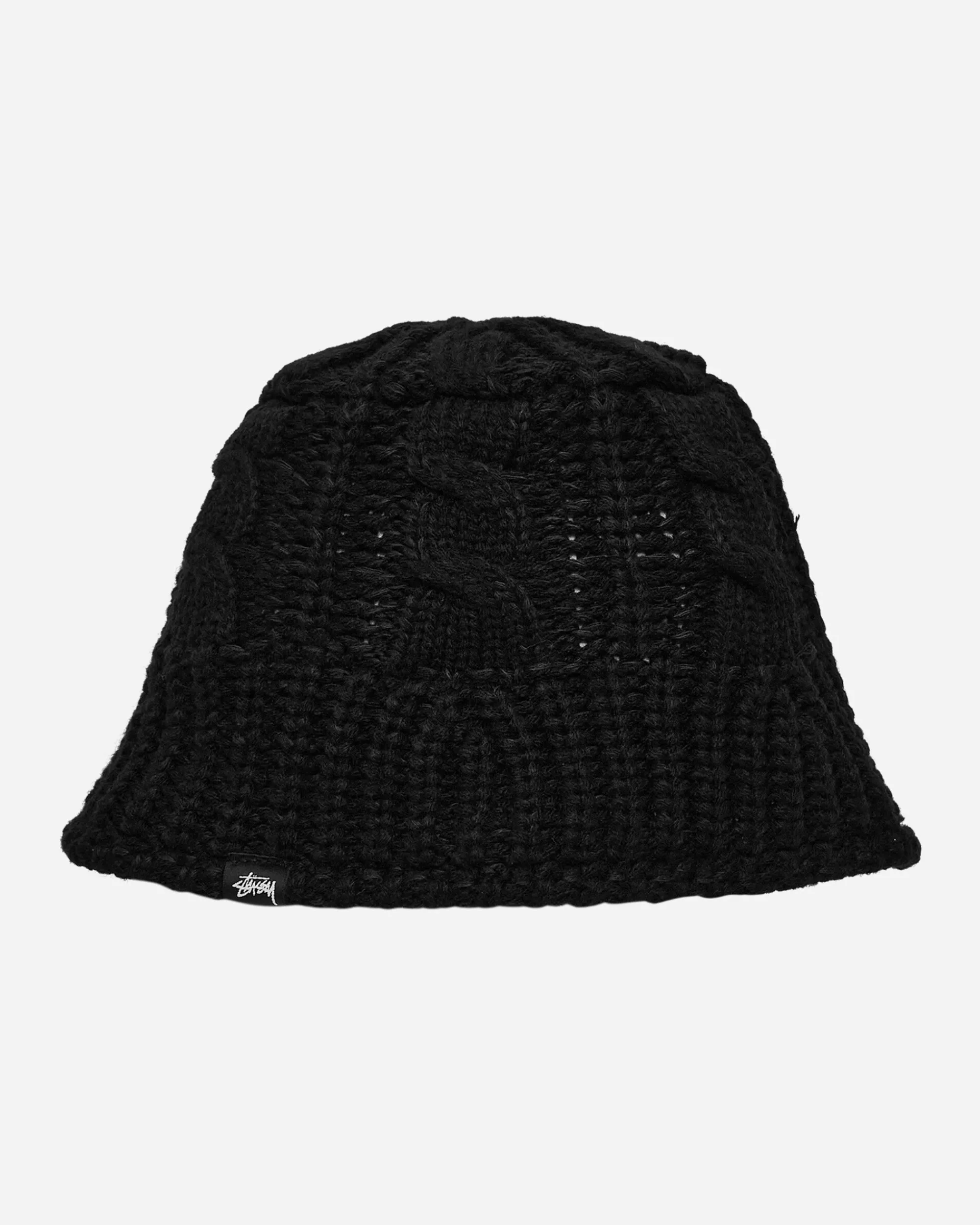 Stüssy Hats|Hats^Cable Knit Bucket Hat Black