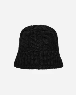 Stüssy Hats|Hats^Cable Knit Bucket Hat Black