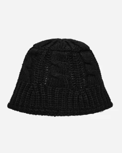 Stüssy Hats|Hats^Cable Knit Bucket Hat Black