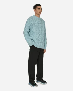 Dries Van Noten Knitwear^Cable Knit Sweater Blue