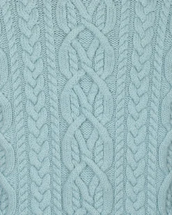 Dries Van Noten Knitwear^Cable Knit Sweater Blue
