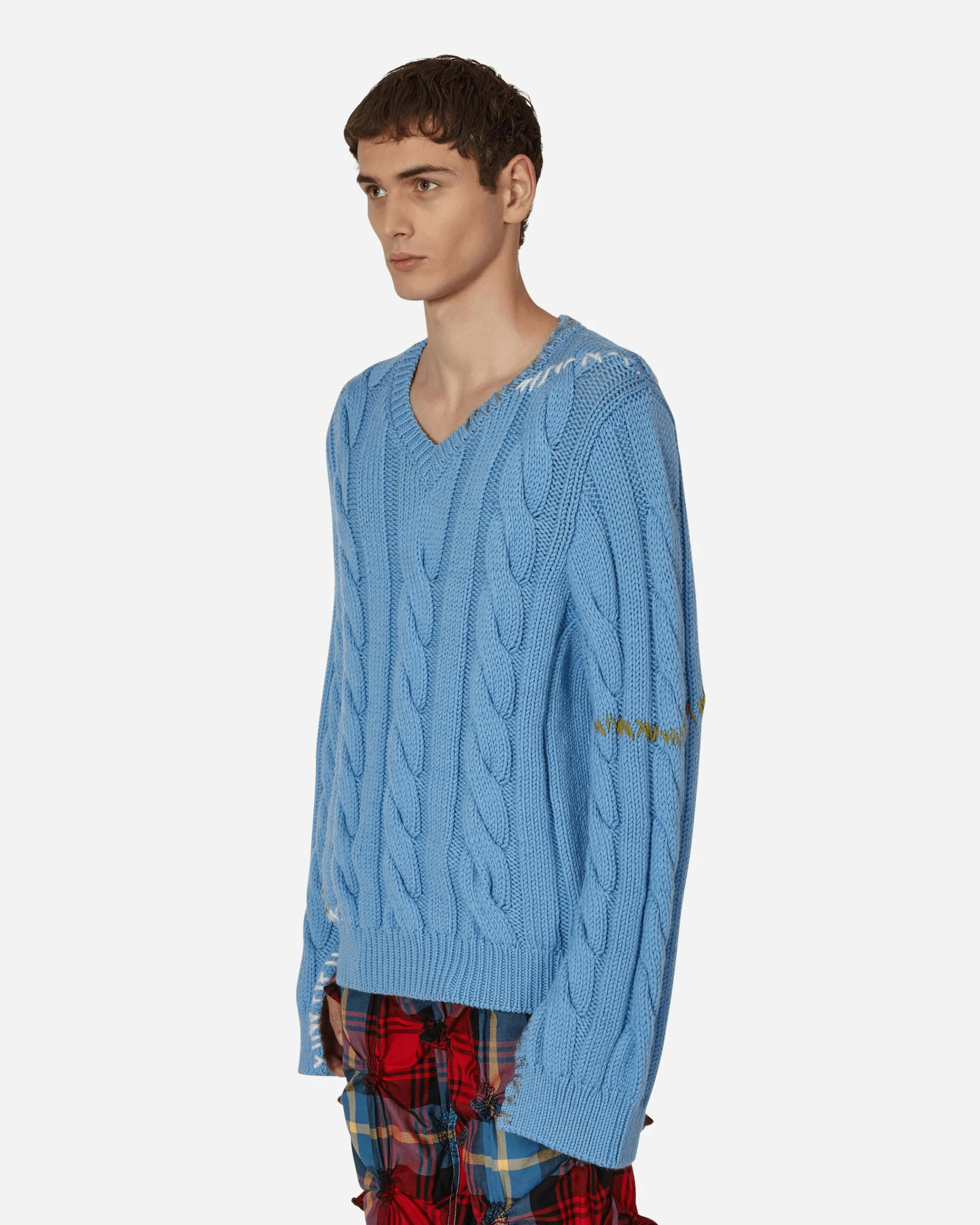 Marni Knitwear^Cable-Knit Sweater Blue