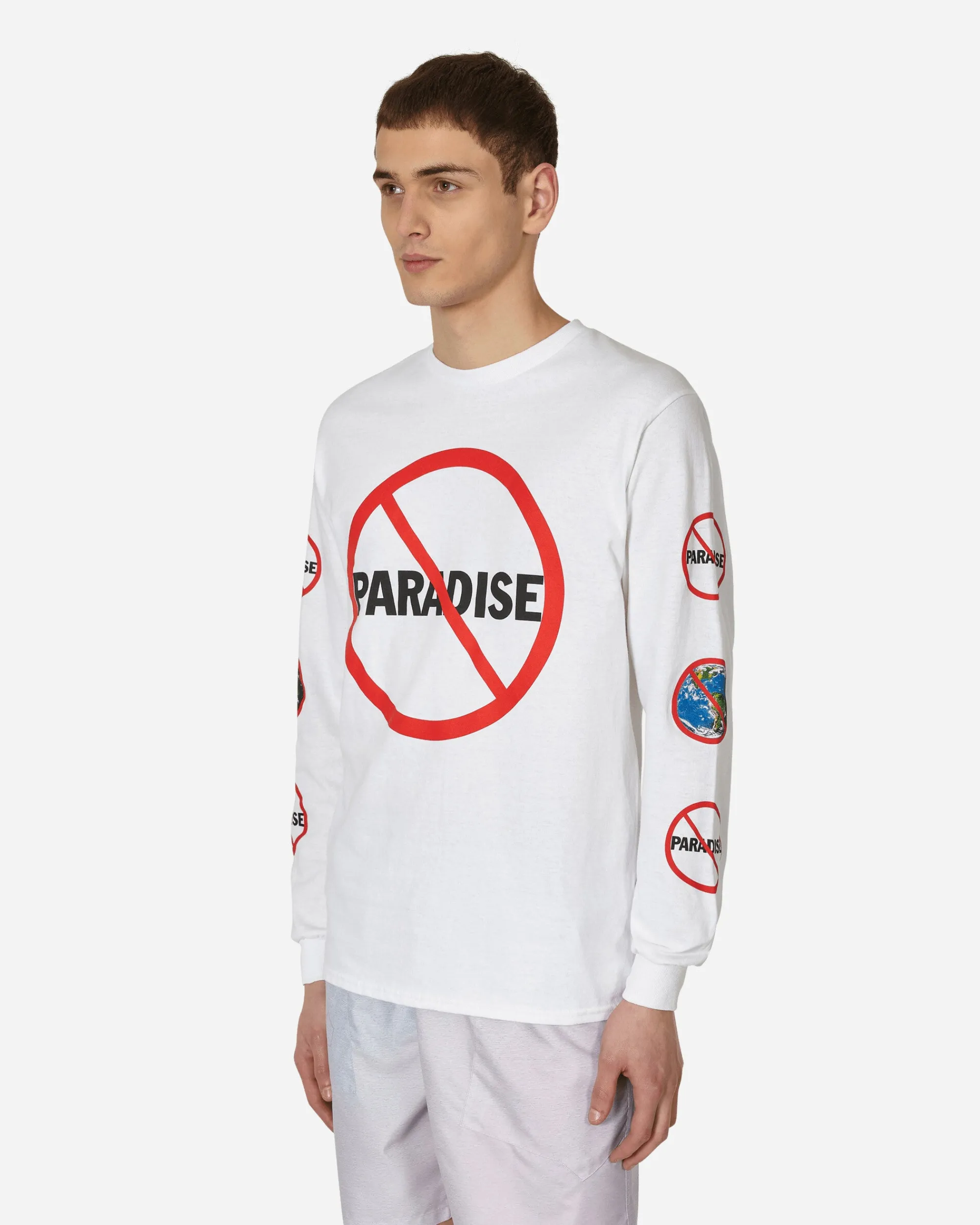 Paradis3 T-Shirts^Cali DeWitt Longsleeve T-Shirt White