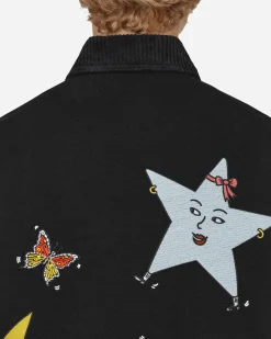 Sky High Farm Coats And Jackets^Canvas Embroidered Workwear Chore Coat Black