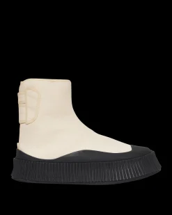 Jil Sander Sneakers·High|Sneakers^Canvas High-Top Sneakers Beige