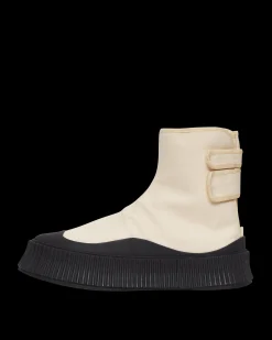 Jil Sander Sneakers·High|Sneakers^Canvas High-Top Sneakers Beige