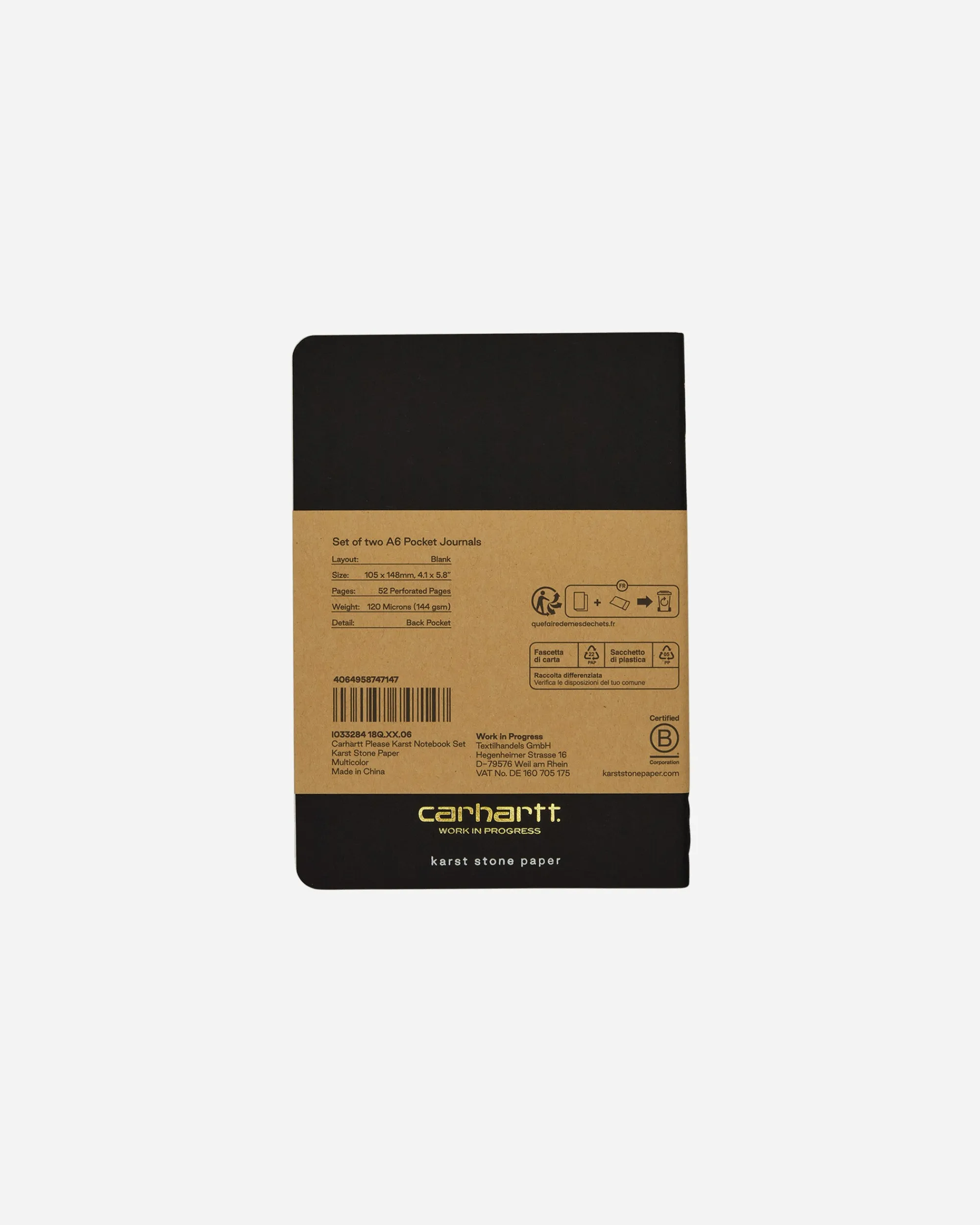 Carhartt WIP Home^Carhartt Please Notebook Set Multicolor