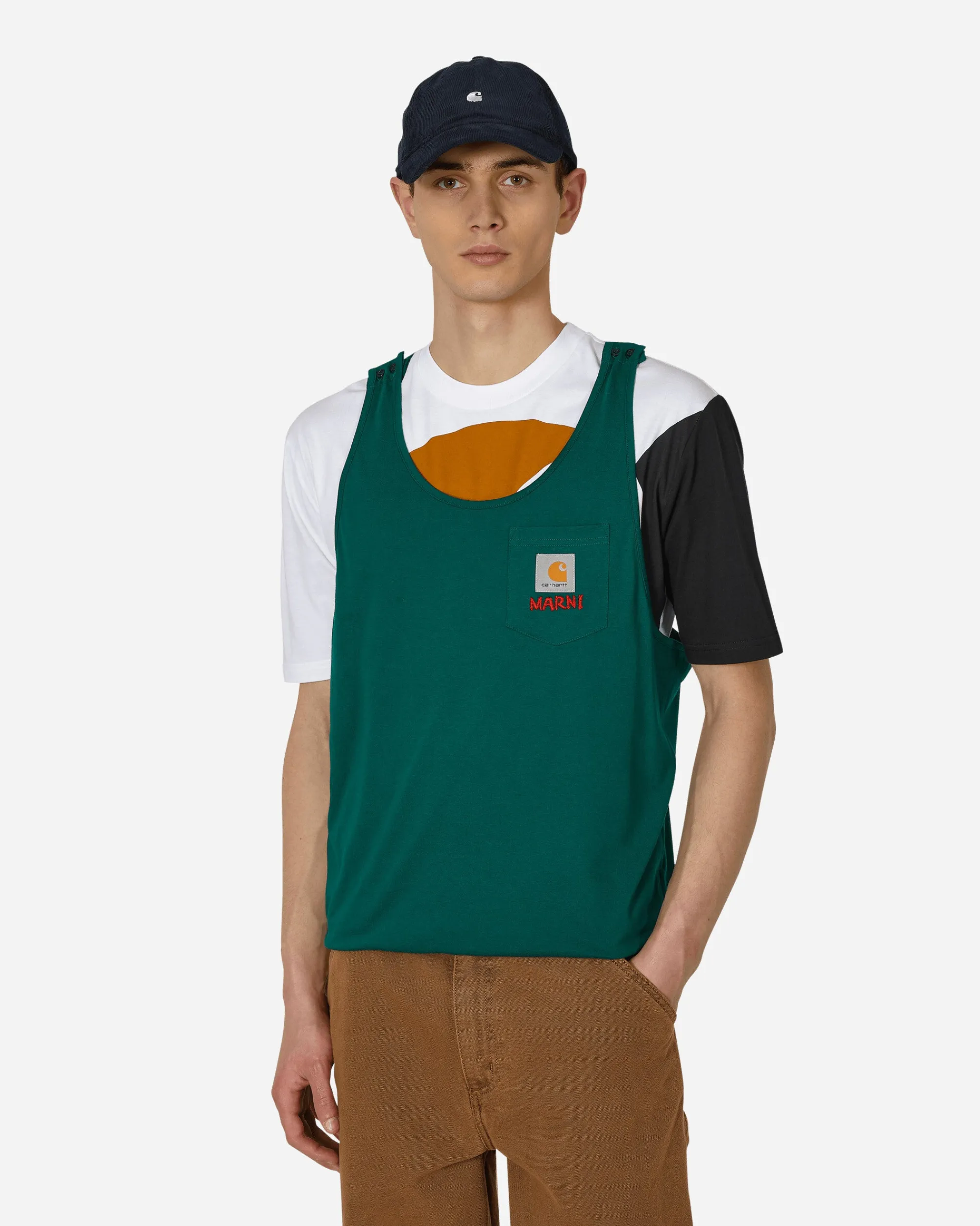 Marni T-Shirts^Carhartt WIP Pocket T-Shirt Green