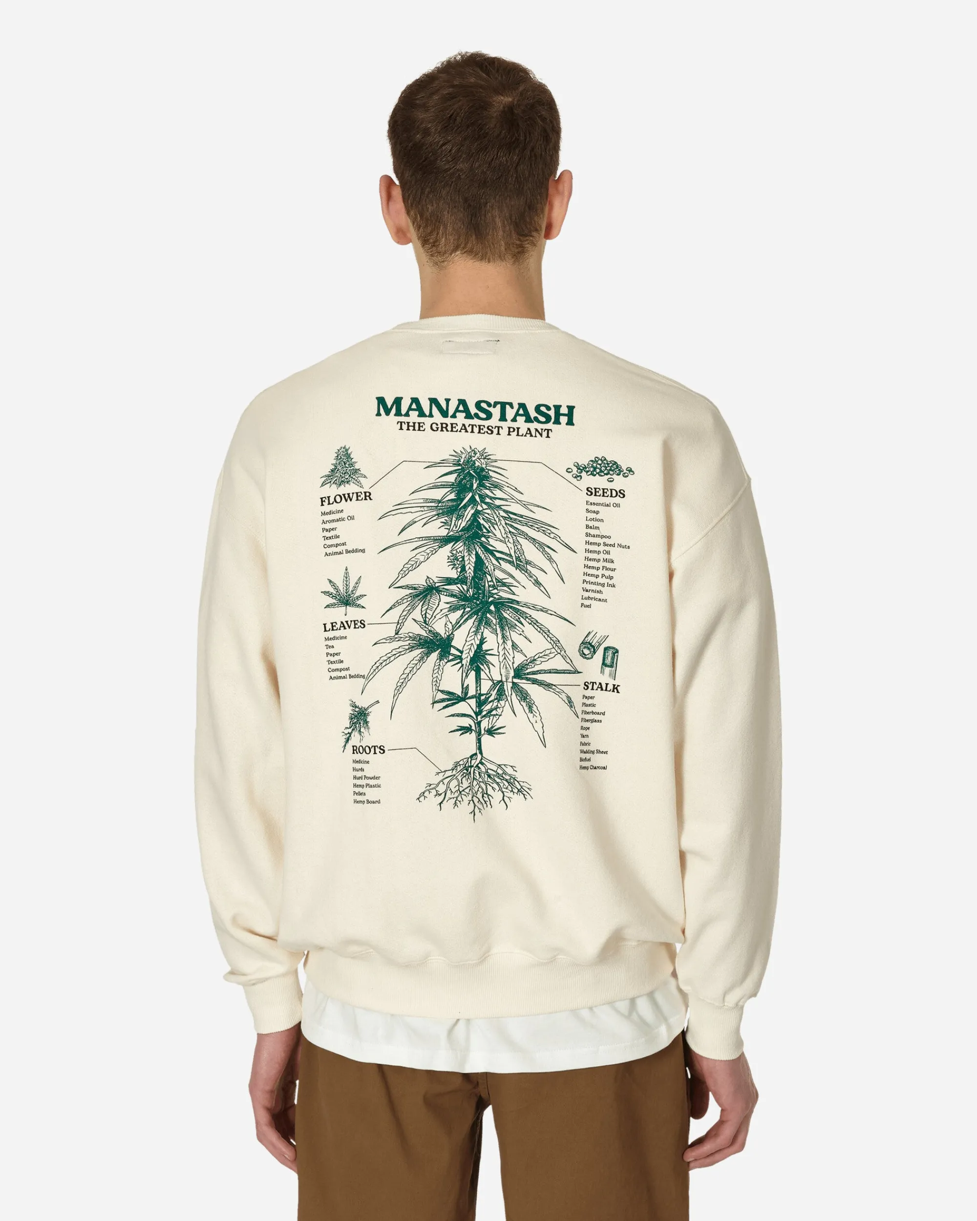 Manastash Sweatshirts^Cascade Crewneck Sweatshirt Natural