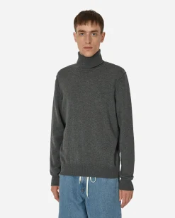 Maison Margiela Knitwear^Cashmere Turtleneck Sweater Medium Grey