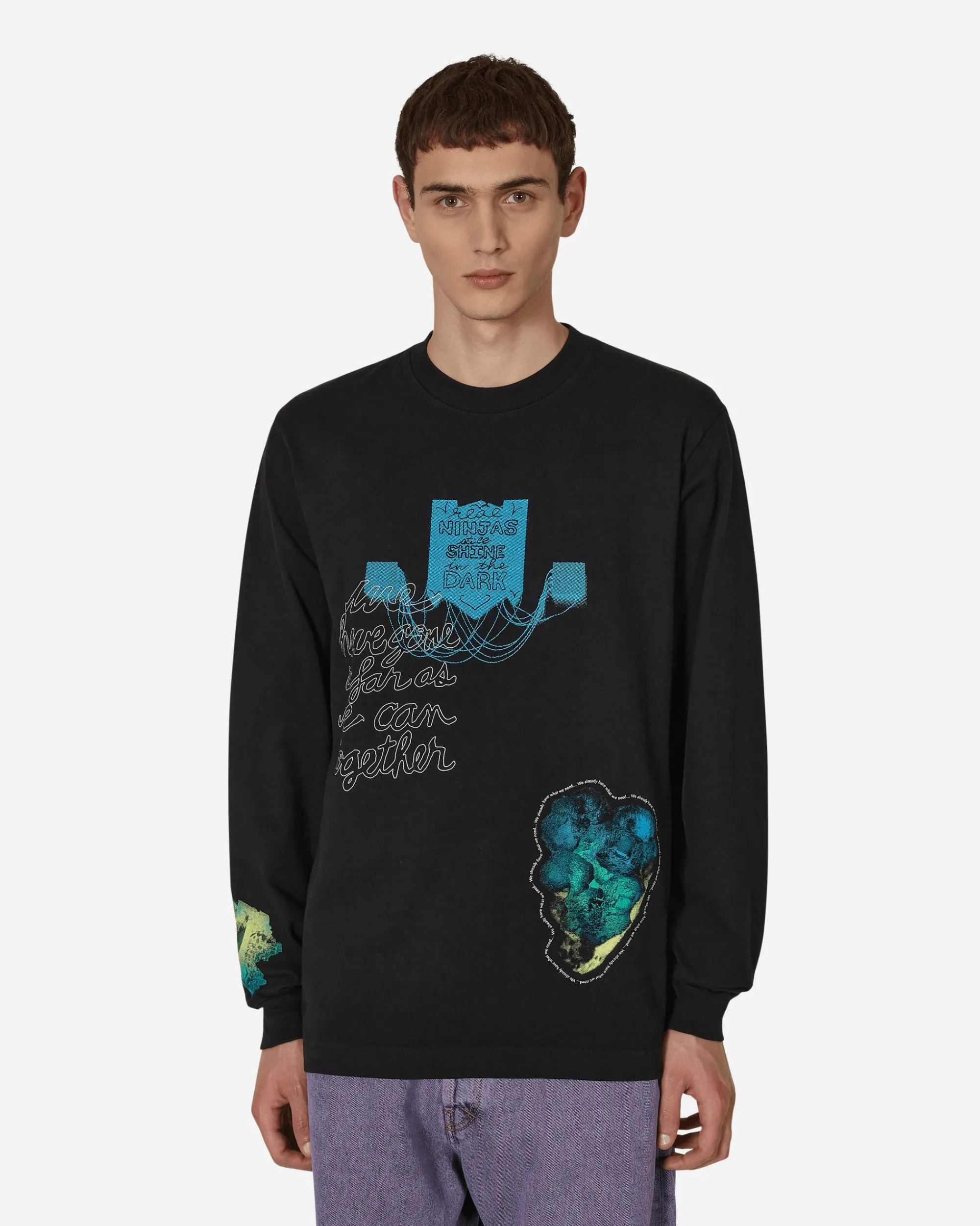 Total Luxury SPA T-Shirts^Cauleen Smith Ninjas In The Dark Longsleeve T-Shirt Black