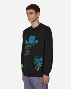 Total Luxury SPA T-Shirts^Cauleen Smith Ninjas In The Dark Longsleeve T-Shirt Black