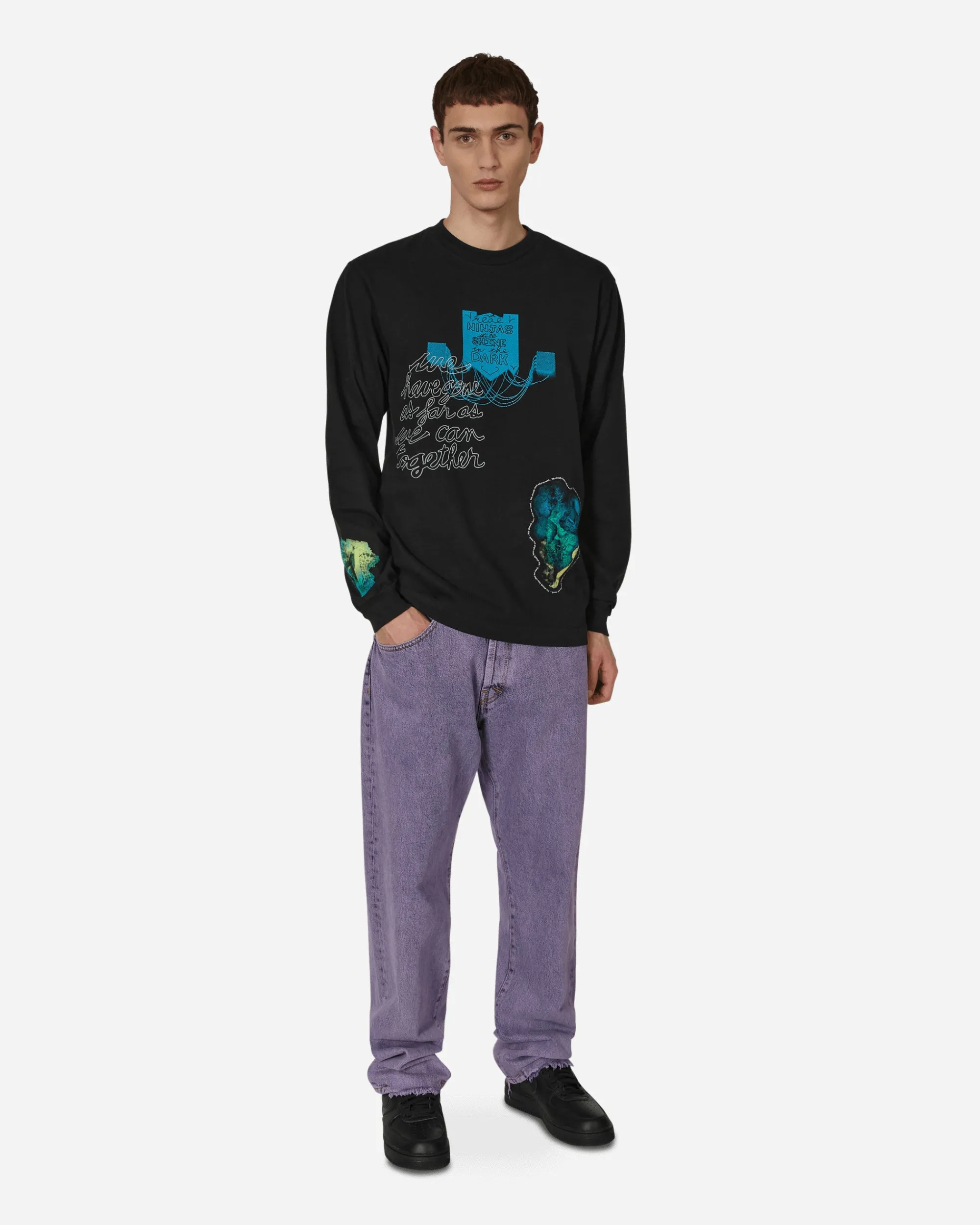 Total Luxury SPA T-Shirts^Cauleen Smith Ninjas In The Dark Longsleeve T-Shirt Black