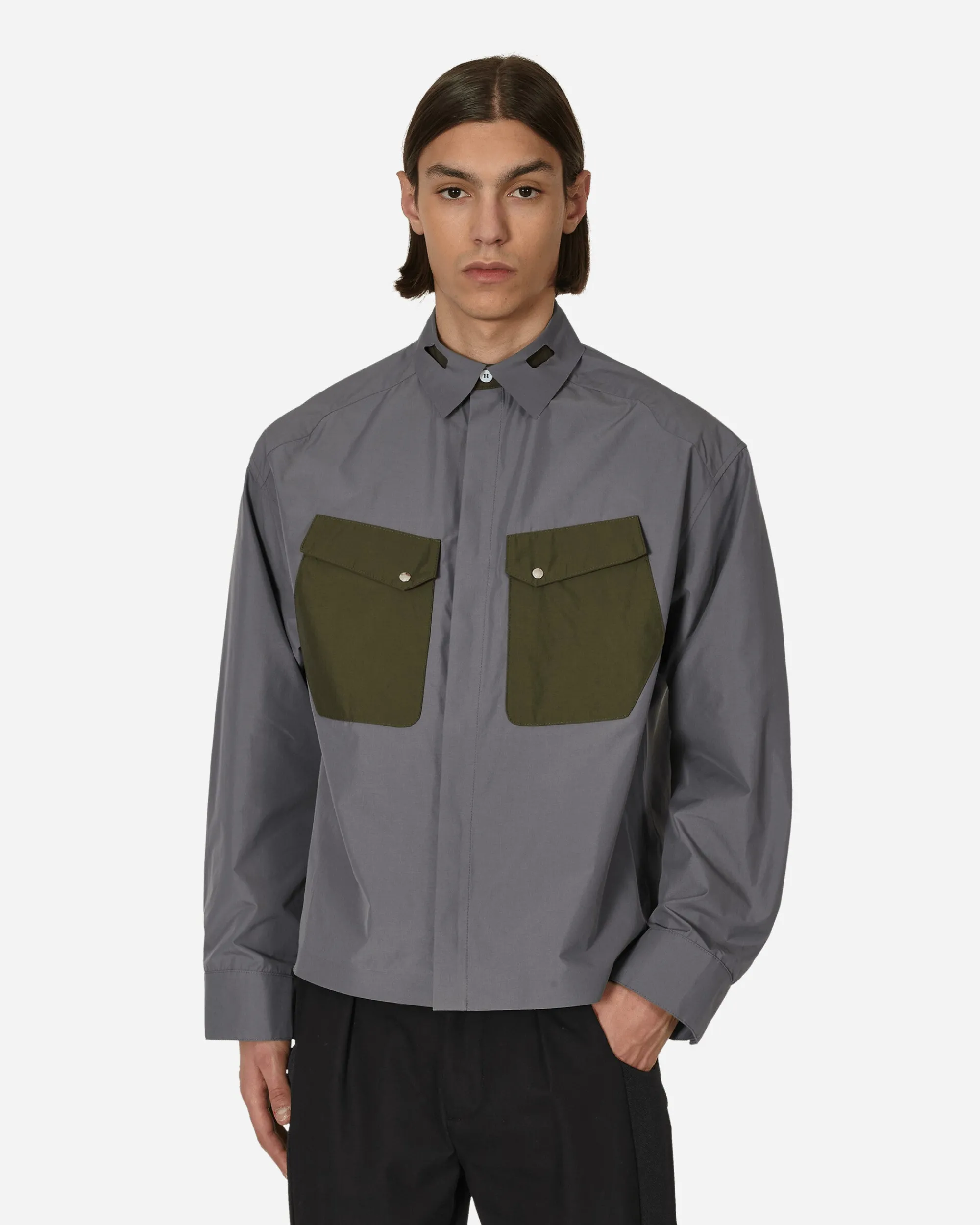 _J.L-A.L_ Shirts^Cauter Longsleeve Shirt Grey