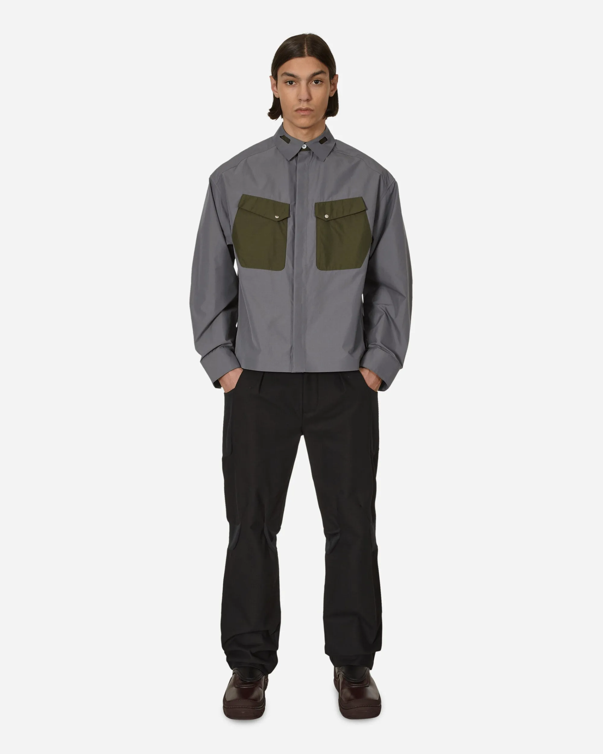 _J.L-A.L_ Shirts^Cauter Longsleeve Shirt Grey