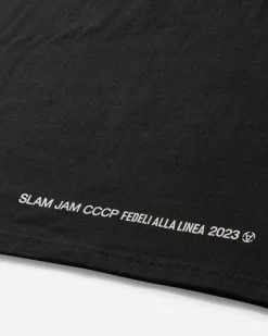 Slam Jam T-Shirts^CCCP Fedeli Alla Linea 1984-2024 T-Shirt Black