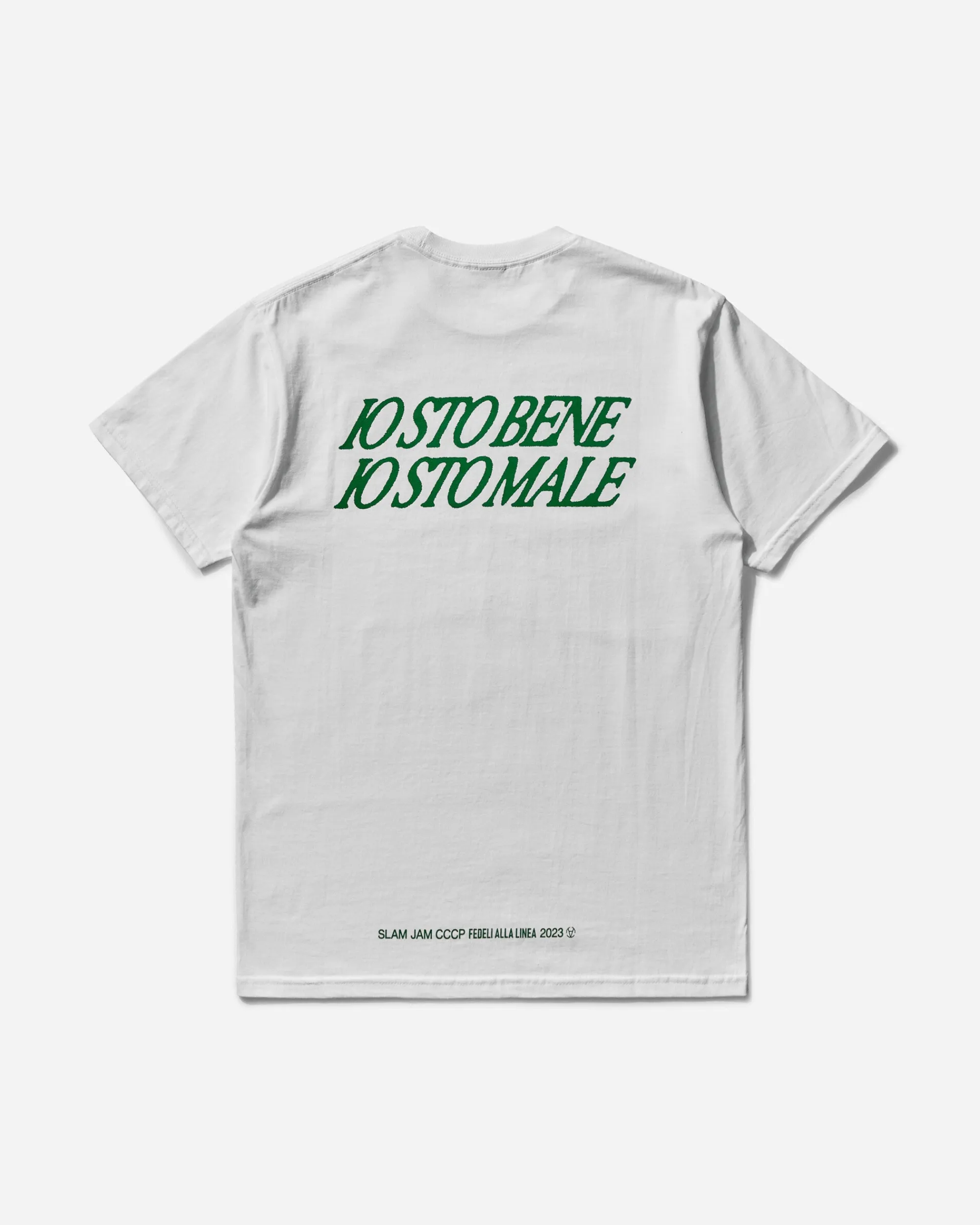 Slam Jam T-Shirts^CCCP Io Sto Bene Io Sto Male T-Shirt White