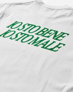 Slam Jam T-Shirts^CCCP Io Sto Bene Io Sto Male T-Shirt White