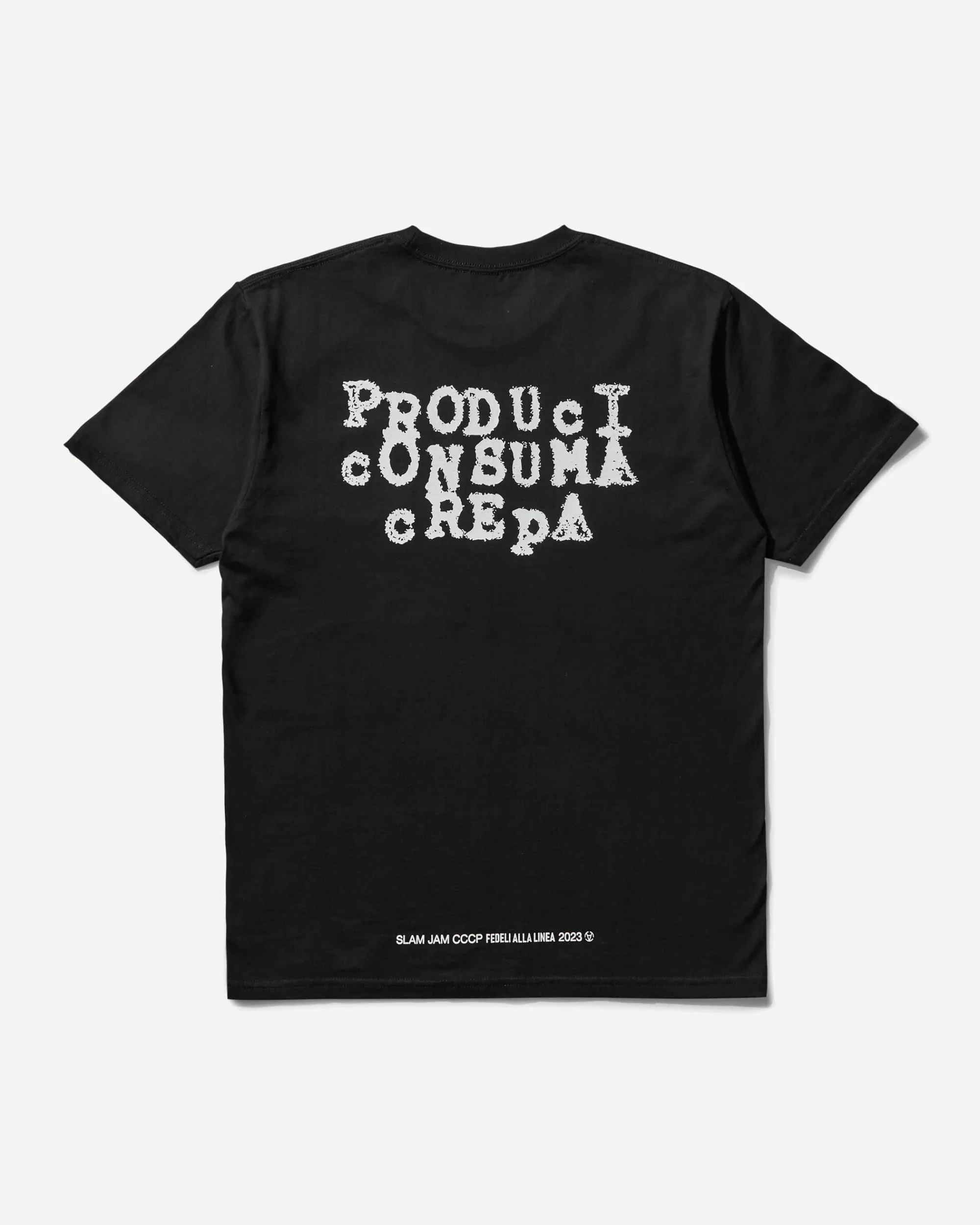 Slam Jam T-Shirts^CCCP Produci Consuma Crepa T-Shirt Black