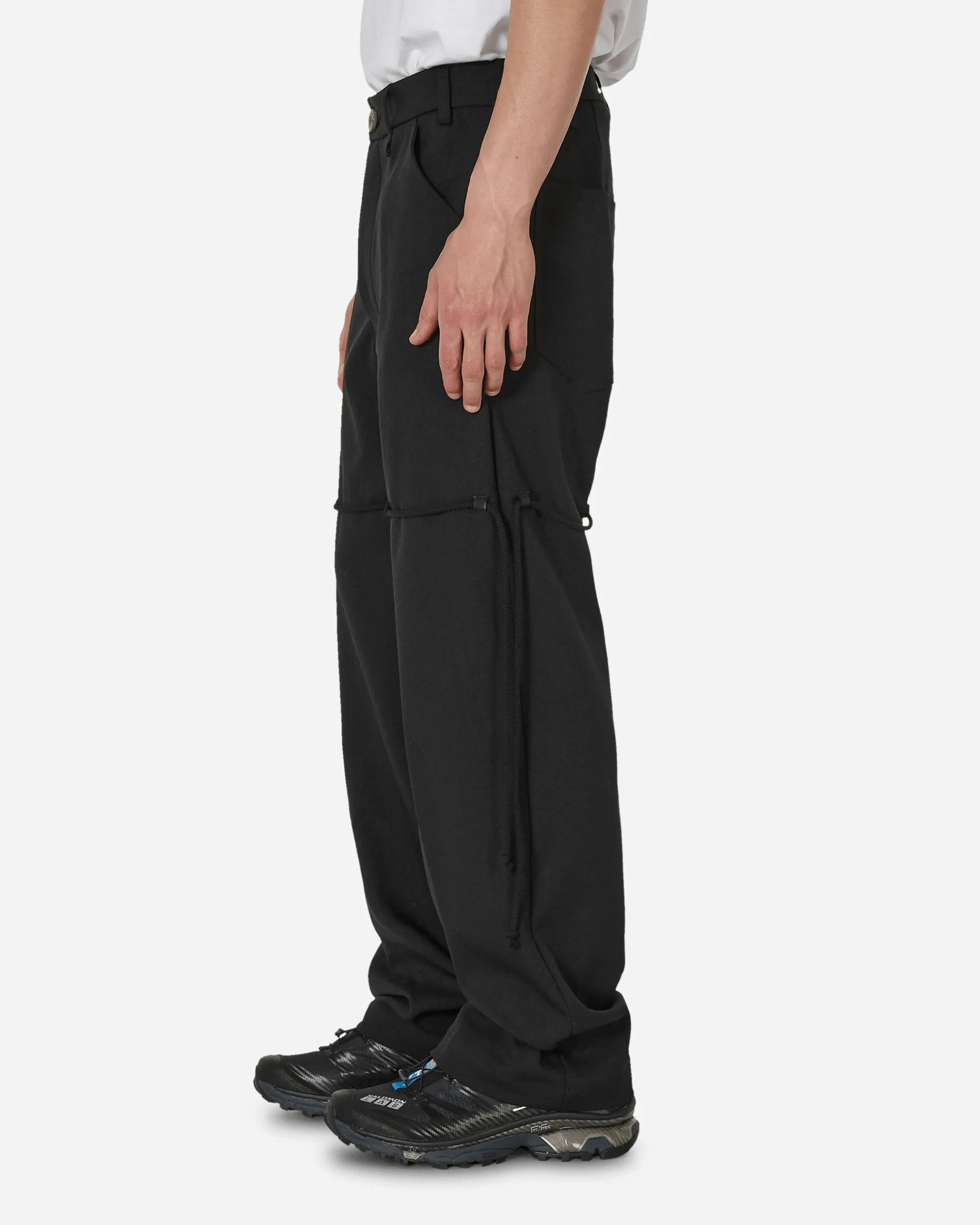 Song for the Mute Pants^Chain Lace Dress Pants Black