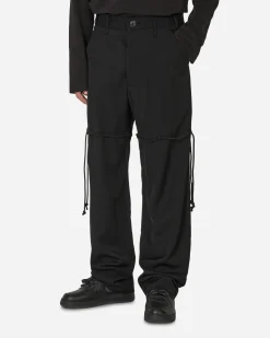 Song for the Mute Pants^Chain Lace Dress Pants Black