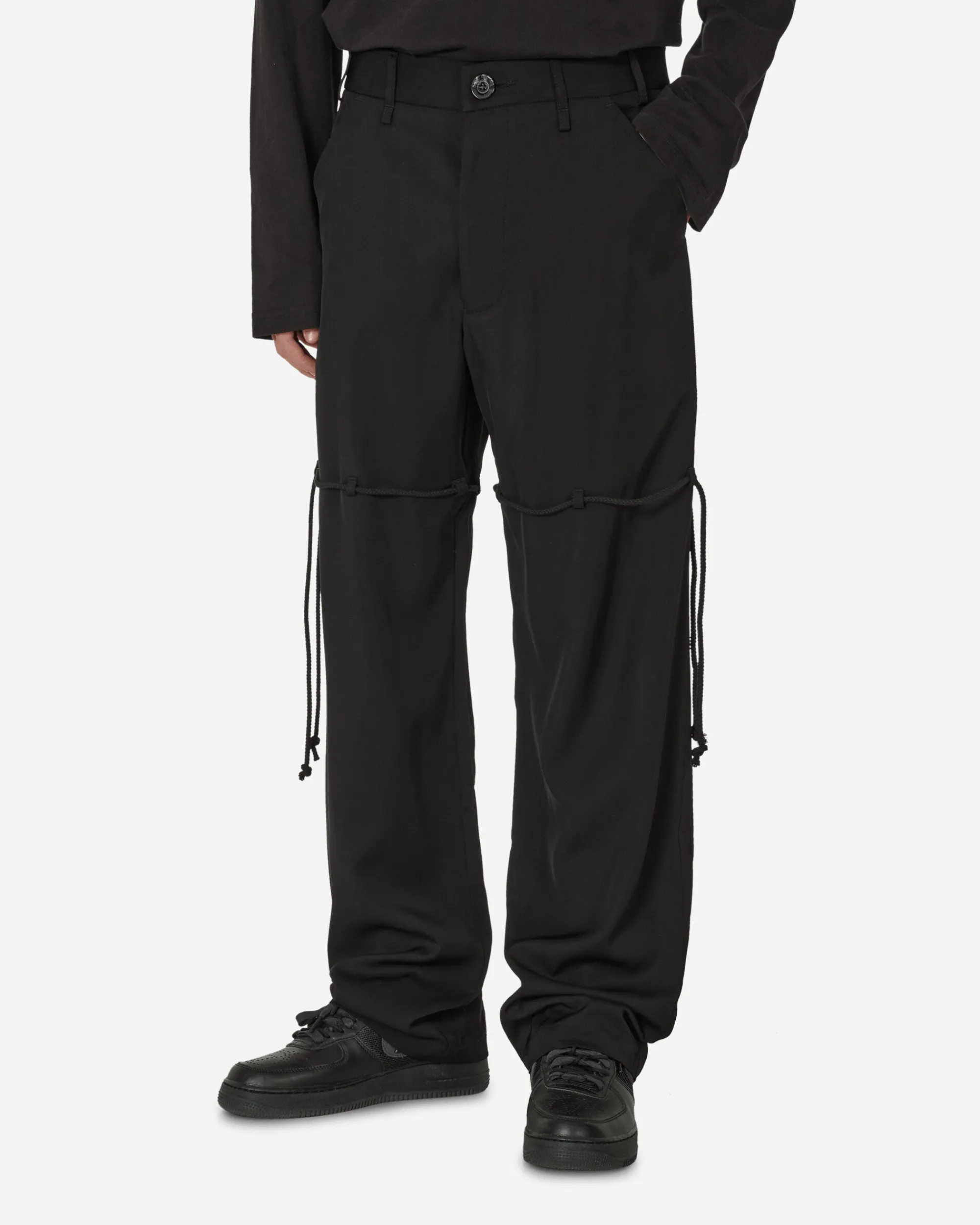 Song for the Mute Pants^Chain Lace Dress Pants Black